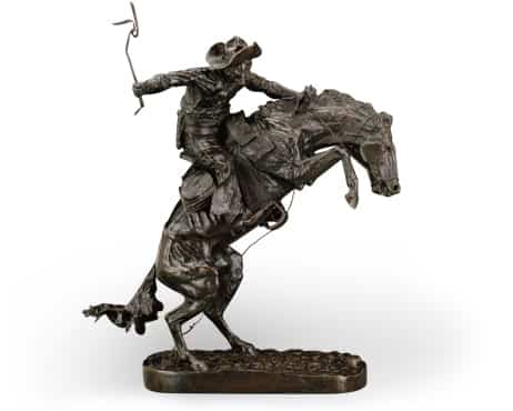 Frederic Remington (American, 1861 - 1909) The Broncho Buster, 1895 Bronze, Henry-Bonnard Bronze Company, cast number 4 The Gund Collection of Western Art, Gift of the George Gund Family