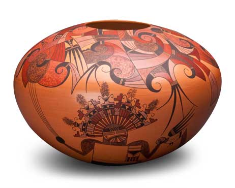 Jacob M. Koopee, Jr. (Hopi-Tewa, 1970 - 2011), Pot, 2000 or 2006, Clay, Gift: Courtesy of Helen Cox Kersting in Memory of Dr. Hans Joachim Kersting
