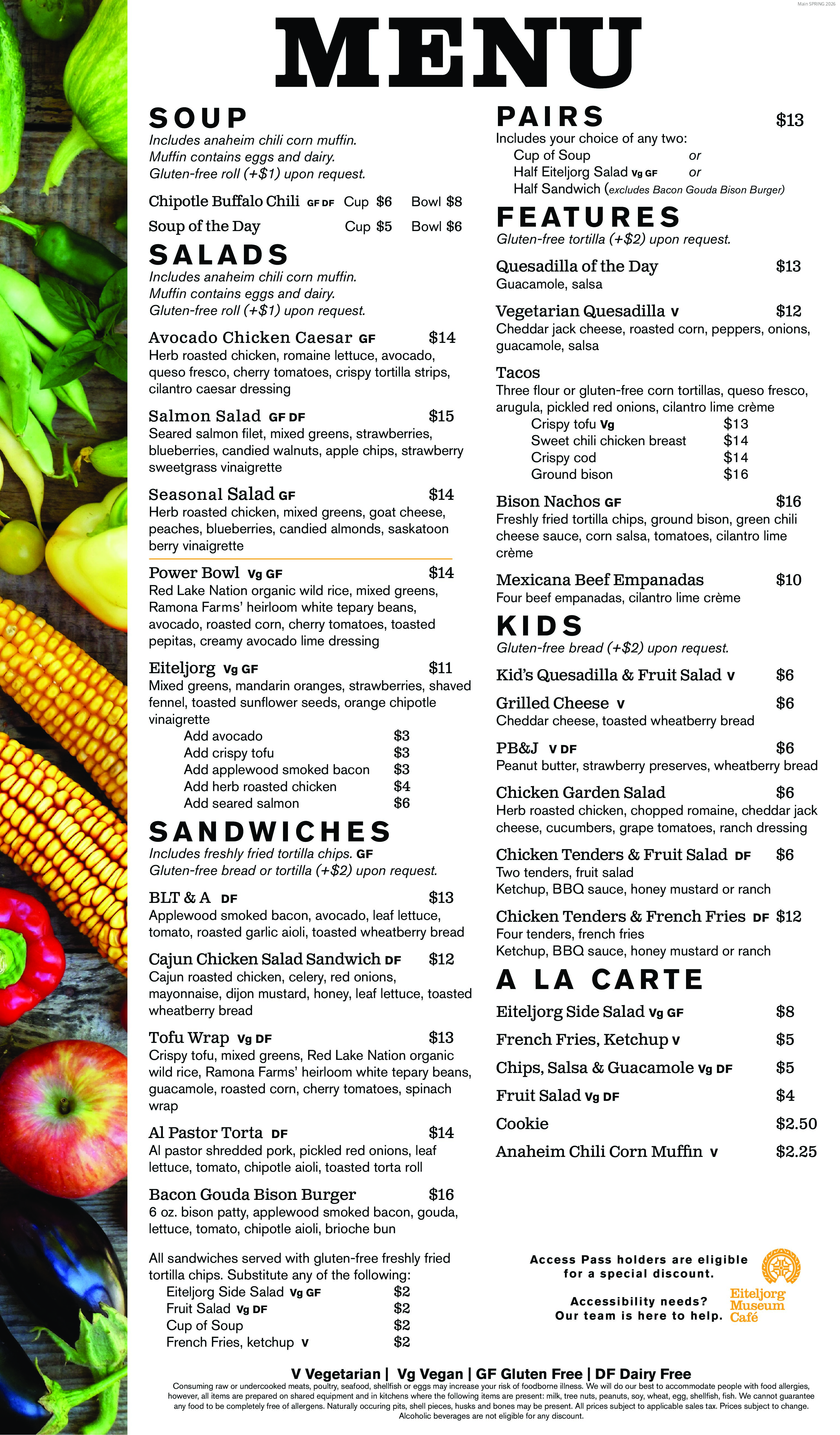 Eiteljorg Cafe Spring 2022 Page 1